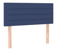 vidaXL Cabecero con LED de Tela Azul 90x5x78/88 cm