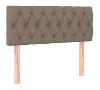 Vidaxl cabecero con led de tela gris taupe 90x7x78/88 cm