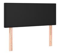 vidaXL Cabecero con luces LED cuero sintético negro 80x5x78/88 cm