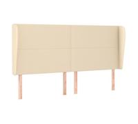 Vidaxl cabecero con orejas de tela color crema 163x23x118/128 cm