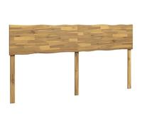 vidaXL Cabecero de Borde Natural Rostock Blanco 200 cm
