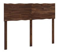 vidaXL Cabecero de Borde Natural Rostock Marrón Oscuro 160 cm