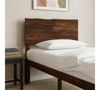 vidaXL Cabecero de Borde Natural Rostock Marrón Oscuro 80 cm