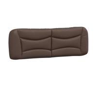 vidaXL Cabecero de cama acolchado Hvar cuero sintético marrón 160 cm