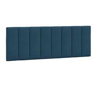 vidaXL Cabecero de Cama Acolchado Hanko, Cabezal Tapizado de Cojín Almohada, Cabecera Colgante, Mueble para Dormitorio, Terciopelo Azul 140 cm