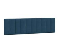 vidaXL Cabecero de Cama Acolchado Hanko, Cabezal Tapizado de Cojín Almohada, Cabecera Colgante, Mueble para Dormitorio, Terciopelo Azul 180 cm