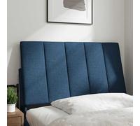 vidaXL Cabecero de Cama Acolchado Hanko Tela Azul 90 cm