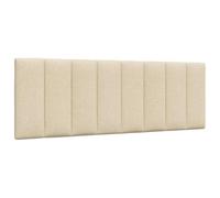 vidaXL Cabecero de cama acolchado Hanko tela crema 140 cm