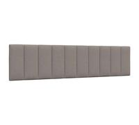 vidaXL Cabecero de cama acolchado Hanko tela gris taupe 200 cm