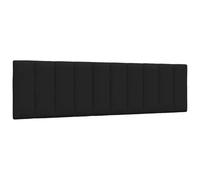 vidaXL Cabecero de Cama Acolchado Hanko Tela Negro 180 cm