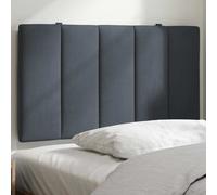 vidaXL Cabecero de cama acolchado Hanko terciopelo gris oscuro 90 cm