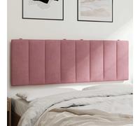 vidaXL Cabecero de cama acolchado Hanko terciopelo rosa 140 cm