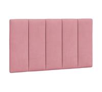 vidaXL Cabecero de cama acolchado Hanko – Tapizado terciopelo rosa, colgante, 80 cm