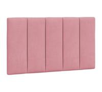 Vidaxl cabecero de cama acolchado hanko terciopelo rosa 80 cm