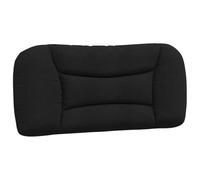 vidaXL Cabecero de Cama Acolchado Hvar, Cabezal Tapizado de Cojín Almohada, Cabecera Colgante, Mueble para Dormitorio Hogar, Tela Negro 80 cm