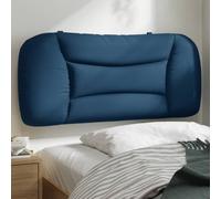 vidaXL Cabecero de cama acolchado Hvar tela azul 90 cm