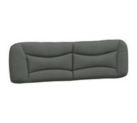 vidaXL Cabecero de Cama Acolchado Hvar Tela Gris Oscuro 183 cm