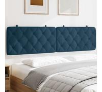 vidaXL Cabecero de cama acolchado terciopelo azul 200 cm