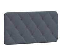 vidaXL Cabecero de Cama Acolchado Terciopelo Gris Oscuro 100 cm, Cojines de cabecero, cabecero de cojín, cabecero de Almohada Colgante