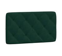 Vidaxl cabecero de cama acolchado terciopelo verde oscuro 90 cm