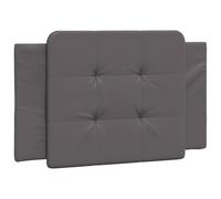 vidaXL Cabecero de cama Zadar – Acolchado, cuero sintético gris 80 cm