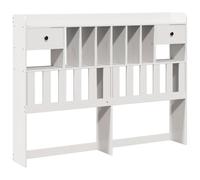 vidaXL Cabecero de Cama almacenaje Madera Maciza Pino Blanco 150 cm, cabecero de Cama, cabecero de Madera Maciza, cabecero con Compartimentos