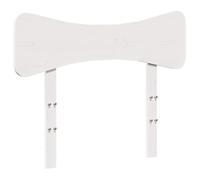 vidaXL Cabecero de Cama, Cabecera Decorativa con Patas, Panel de Cabecero, Mueble para Dormitorio Hogar, Madera Maciza de Pino Blanco 100 cm