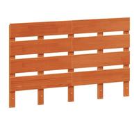 vidaXL Cabecero de Cama, Cabecera para Somier con Patas, Cabezal de Cama, Mueble para Dormitorio, Madera Maciza de Pino Marrón Cera 120 cm
