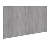 vidaXL Cabecero de Cama Cabezal Dormitorio Estructura Habitación Mobiliario Muebles Decoración Adorno Madera Contrachapada Gris Sonoma 160x1,5x80 cm