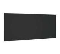 vidaXL Cabecero de Cama Cabezal Dormitorio Estructura Habitación Mobiliario Muebles Decoración Adorno Madera Contrachapada Negro 200x1,5x80 cm