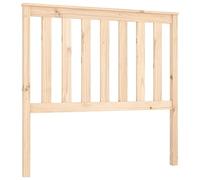 vidaXL Cabecero de Cama Cabezal Dormitorio Estructura Habitación Mobiliario Muebles Decoración Adorno Madera Maciza de Pino 106x6x101 cm