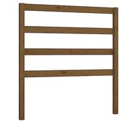 vidaXL Cabecero de Cama Cabezal Dormitorio Estructura Habitación Mobiliario Muebles Decoración Adorno Madera Maciza de Pino Marrón Miel 96x4x100 cm