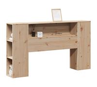 vidaXL Cabecero de cama con almacenaje madera maciza de pino 135 cm