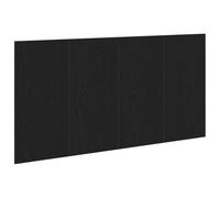 vidaXL Cabecero de Cama con cabecera Roble Negro 160 x 1.5 x 80.5 cm, Cabecera de Cama Moderna, montada en Pared, un Toque Minimalista para Casas y Decoraciones Actuales