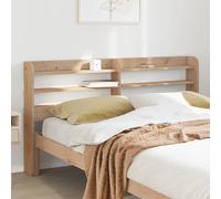 vidaXL Cabecero de cama con estantes madera maciza de pino 135 cm