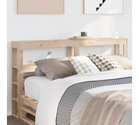vidaXL Cabecero de cama con estantes madera maciza de pino 140 cm