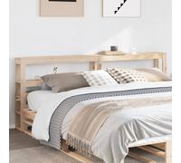 vidaXL Cabecero de cama con estantes madera maciza de pino 180 cm