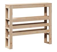 vidaXL Cabecero de cama con estantes, madera maciza de pino, 75 cm