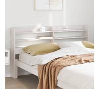 vidaXL Cabecero de cama con estantes madera maciza pino blanco 150 cm