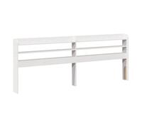 vidaXL Cabecero de cama con estantes de madera maciza de pino blanco 180 cm