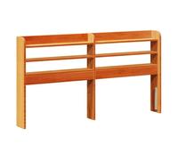 vidaXL Cabecero de cama con estantes madera maciza pino marrón 120 cm