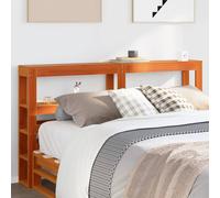 vidaXL Cabecero de cama con estantes madera maciza pino marrón 135 cm