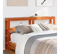 vidaXL Cabecero de cama con estantes madera maciza pino marrón 150 cm