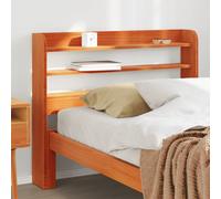 vidaXL Cabecero de cama con estantes madera maciza pino marrón 75 cm