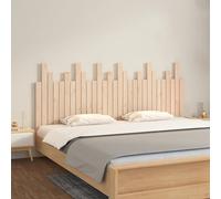 vidaXL Cabecero de cama de pared madera maciza de pino 185x3x80 cm
