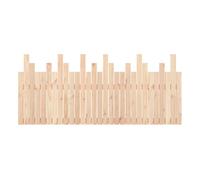 vidaXL Cabecero de cama de pared madera maciza de pino 185x3x80 cm