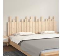 vidaXL Cabecero de cama de pared madera maciza de pino 204x3x80 cm
