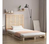 vidaXL Cabecero de cama de pared madera maciza de pino 96x3x91,5 cm