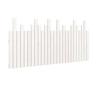 vidaXL Cabecero de cama de pared madera maciza pino blanco 166x3x80 cm