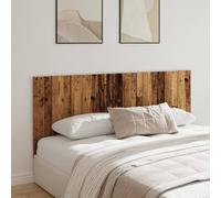 vidaXL Cabecero de cama de madera de ingeniería envejecida 200x1,5x80 cm para cama doble